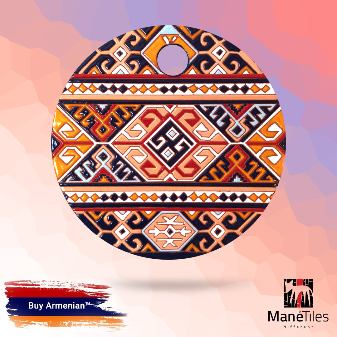 ARMENIAN DECORATIVE CERAMIC CHEESEBOARD