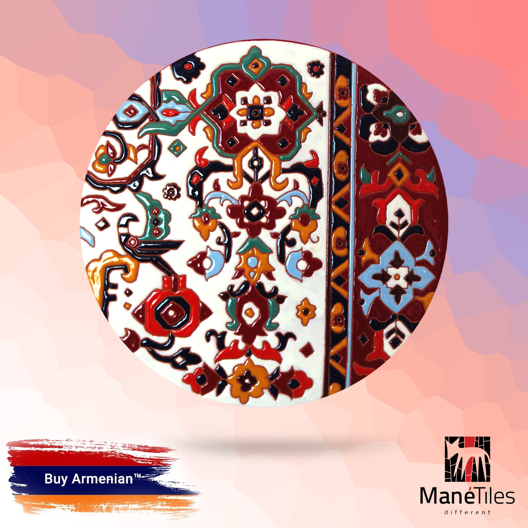 ARMENIAN DECORATIVE CERAMIC CHEESEBOARD