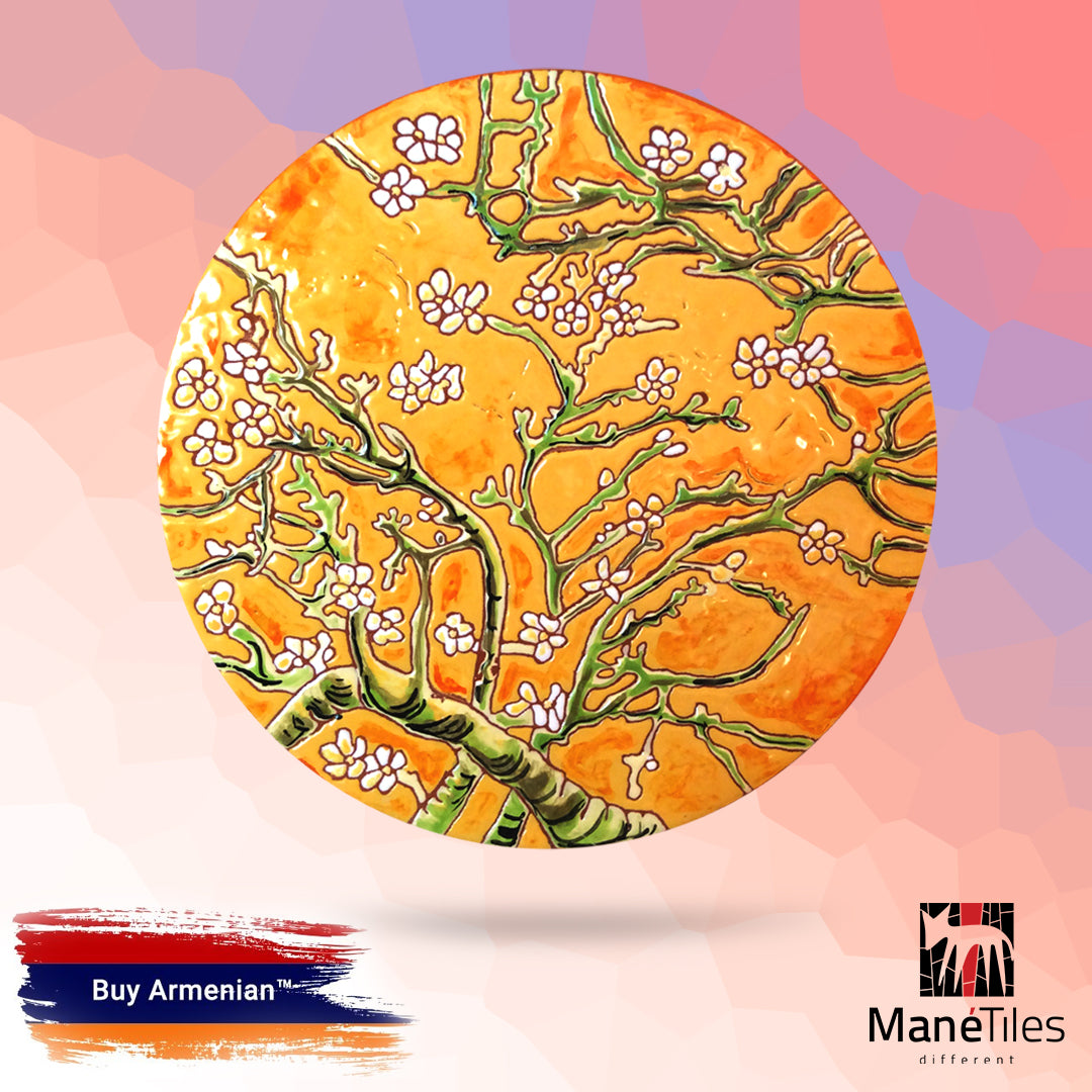 ARMENIAN DECORATIVE CERAMIC CHEESEBOARD