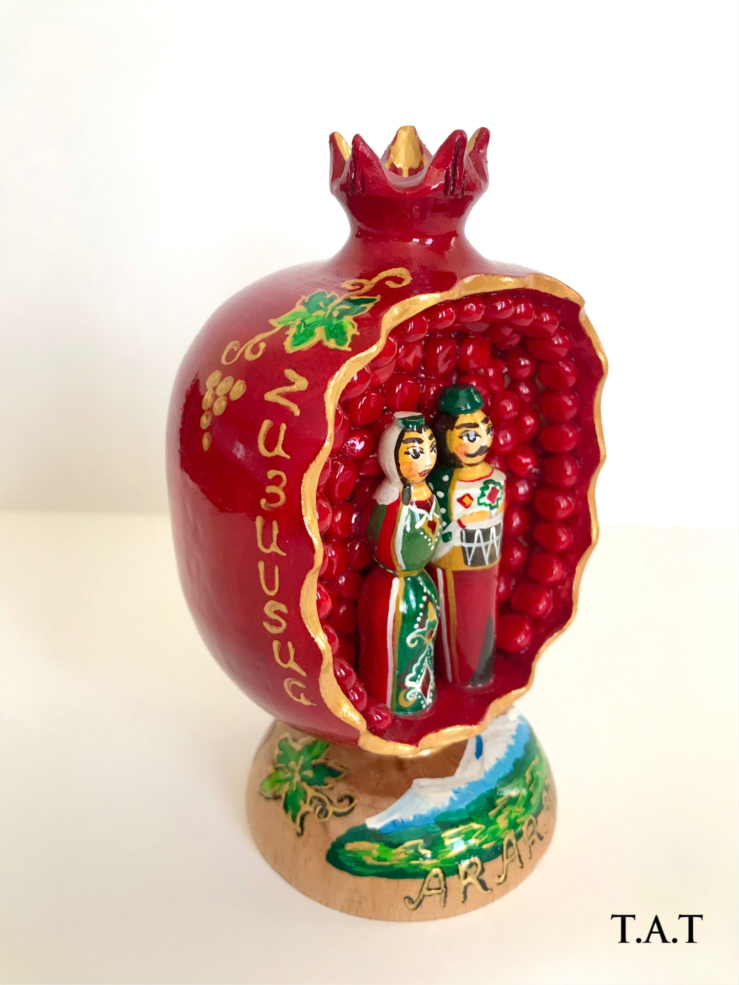 Wooden Pomegranate with Dolls”2”