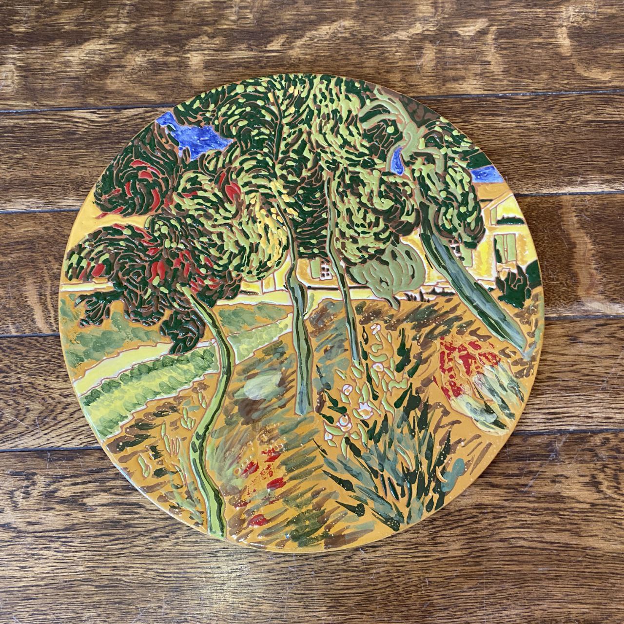 Armenian Decorative Ceramic Cheeseboard
