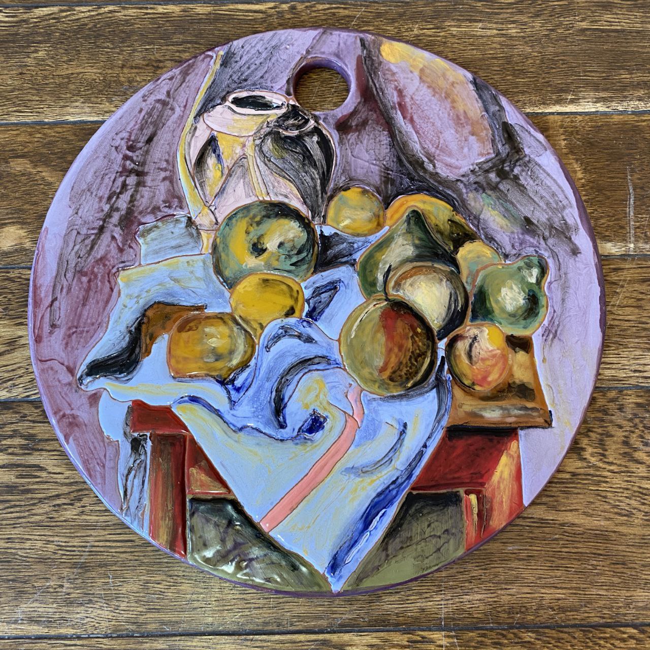 Armenian Decorative Ceramic Cheeseboard