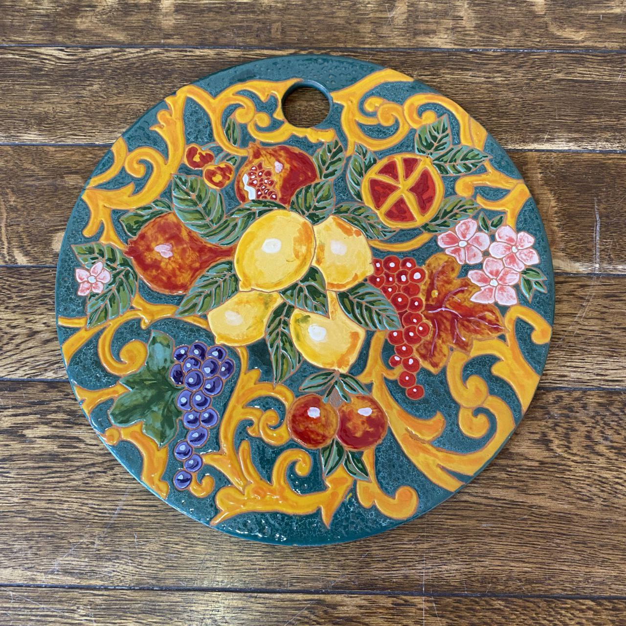 Armenian Decorative Ceramic Cheeseboard