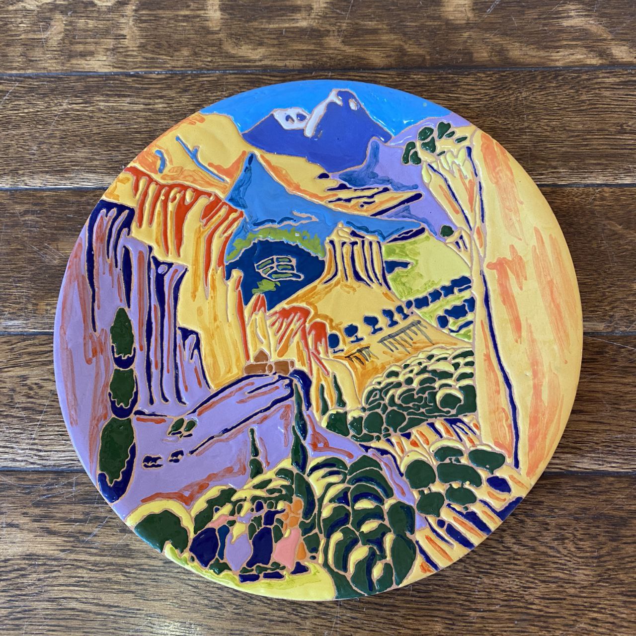 Armenian Decorative Ceramic Cheeseboard