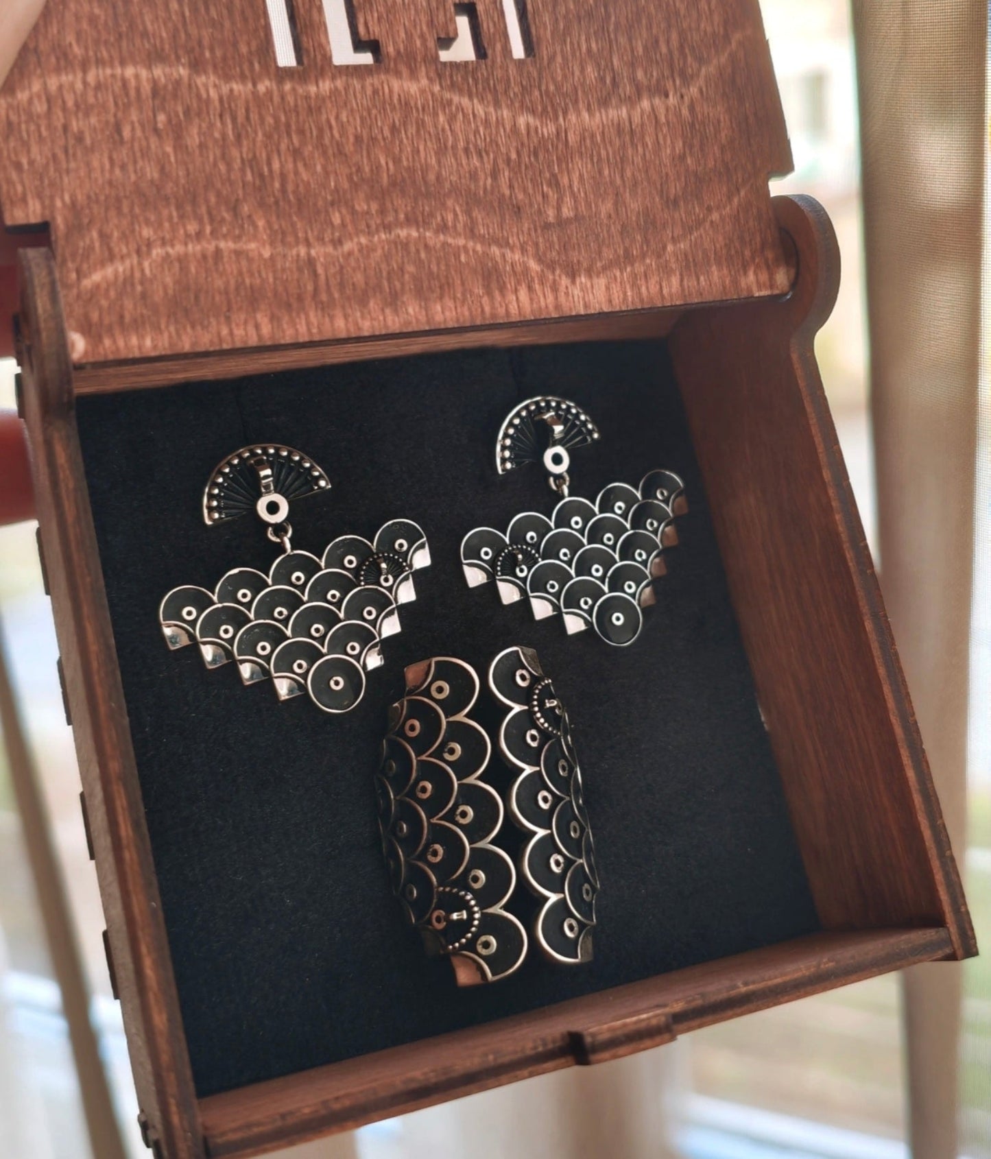 Silver earrings “Cascade”, inspired by one of Yerevan’s most beautiful landmarks.