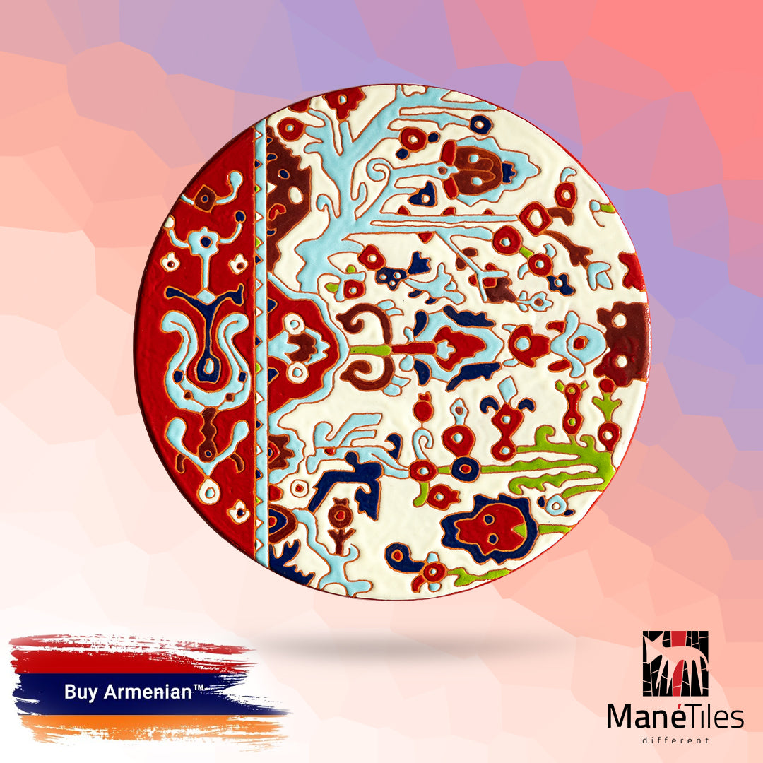 ARMENIAN DECORATIVE CERAMIC CHEESEBOARD