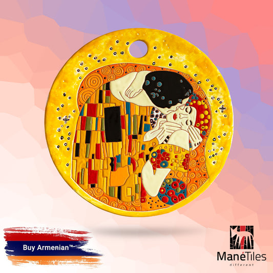 ARMENIAN DECORATIVE CERAMIC CHEESEBOARD