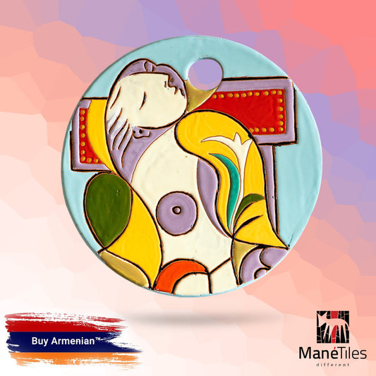 ARMENIAN DECORATIVE CERAMIC CHEESEBOARD