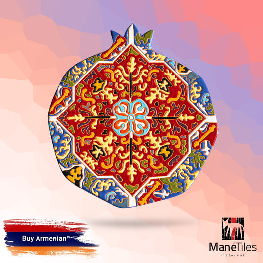 ARMENIAN DECORATIVE CERAMIC CHEESEBOARD