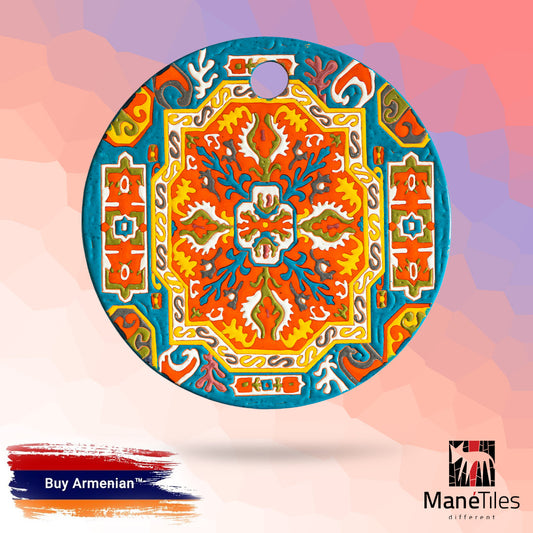 ARMENIAN DECORATIVE CERAMIC CHEESEBOARD