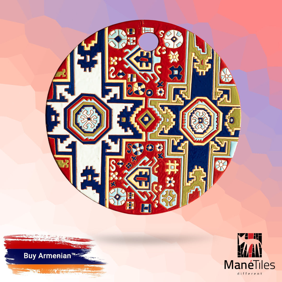 ARMENIAN DECORATIVE CERAMIC CHEESEBOARD