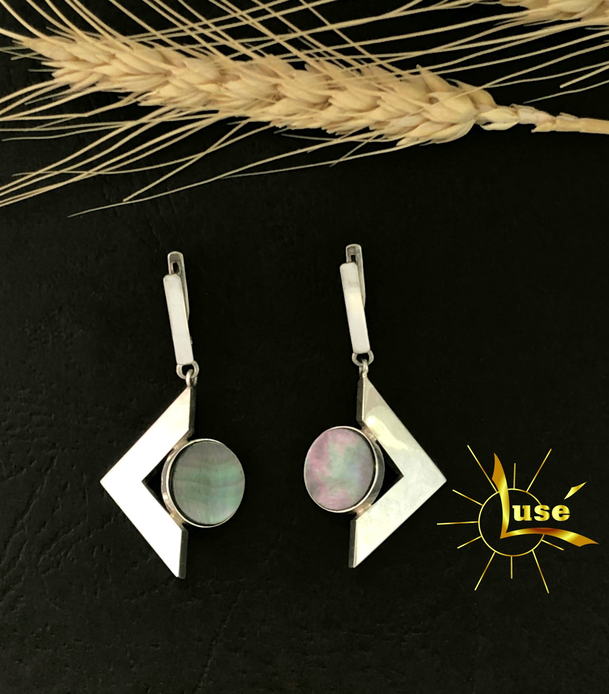 Nacre Silver Earrings