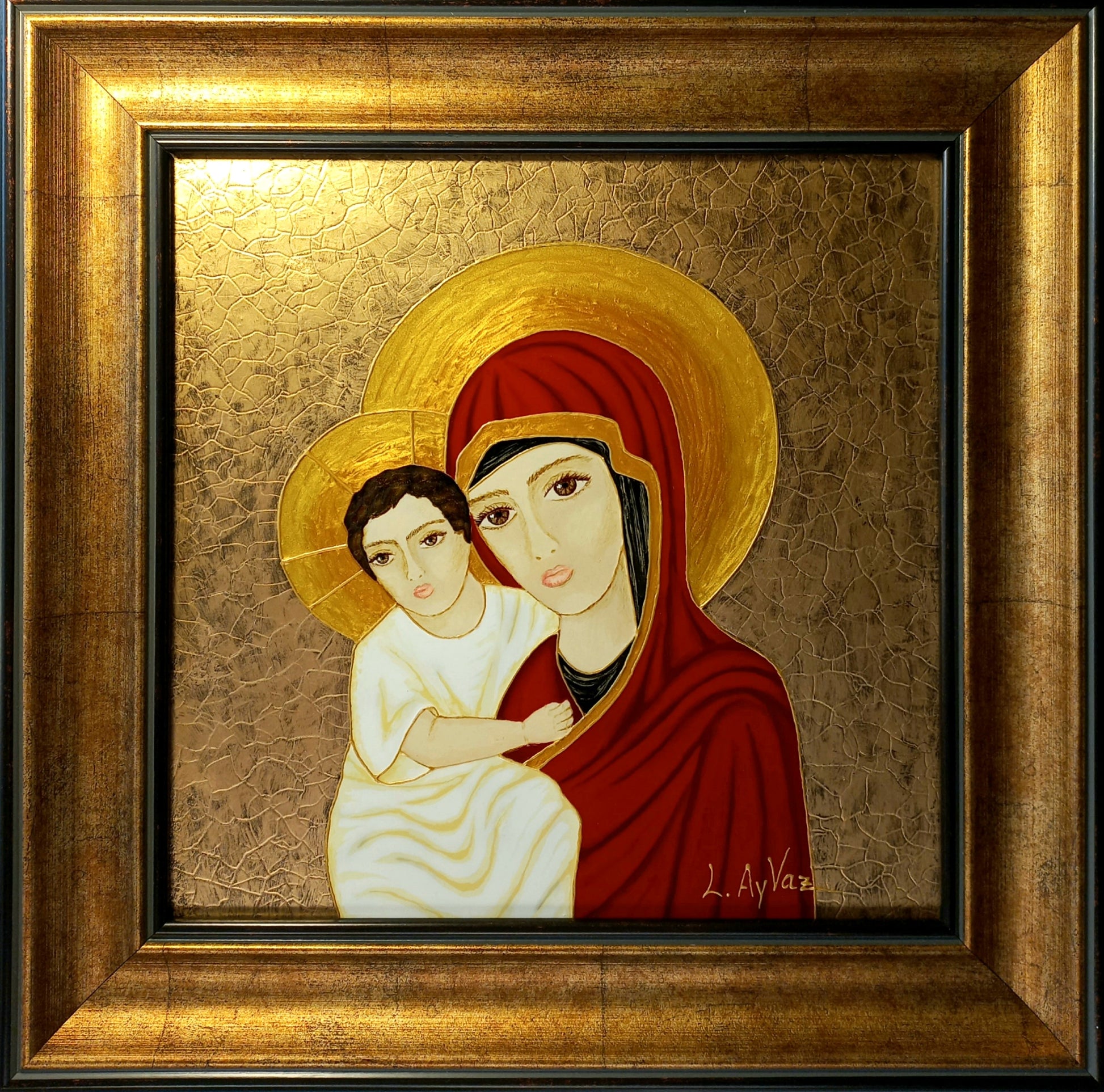 "Blessed Virgin Mary With A Child Jesus Christ" Icon