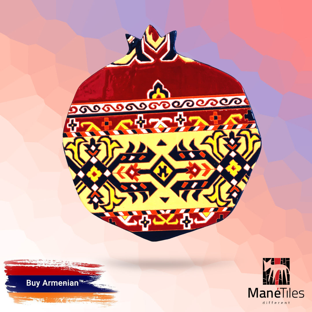 ARMENIAN DECORATIVE CERAMIC CHEESEBOARD