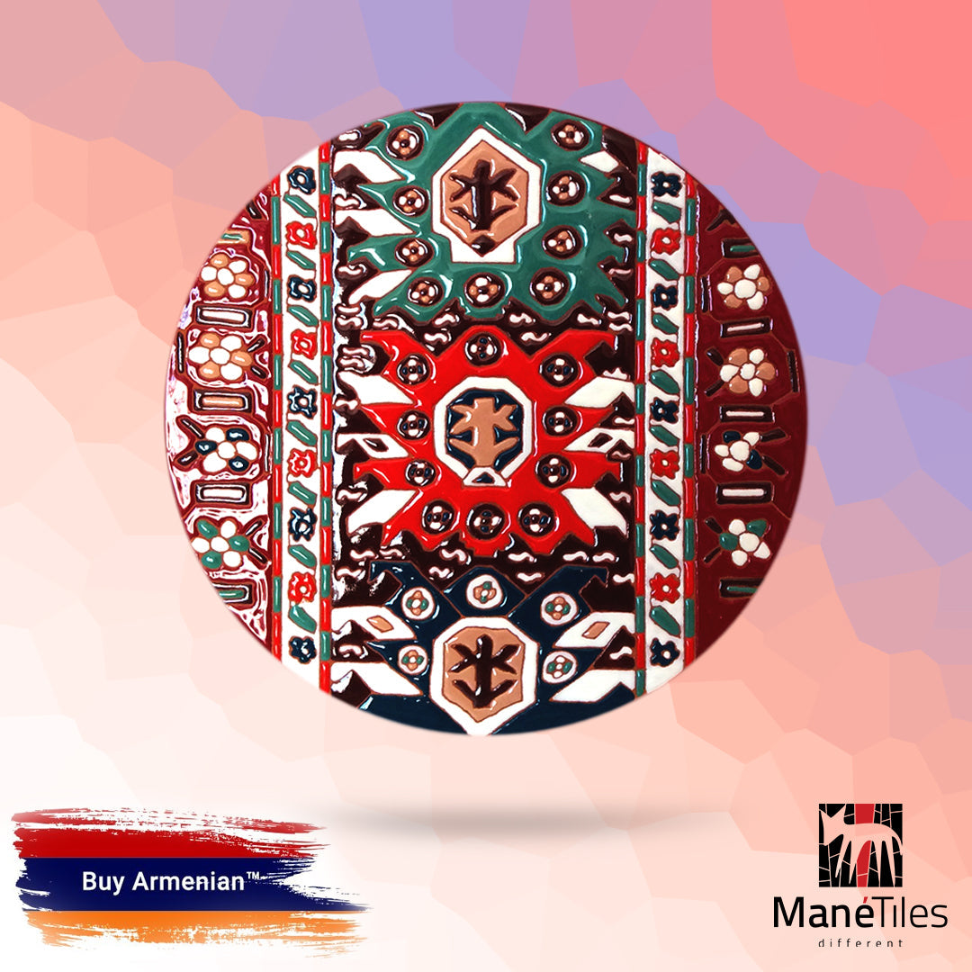 ARMENIAN DECORATIVE CERAMIC CHEESEBOARD