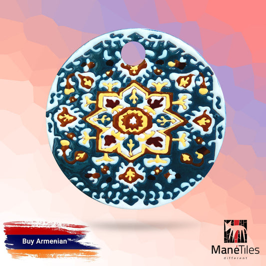 ARMENIAN DECORATIVE CERAMIC CHEESEBOARD