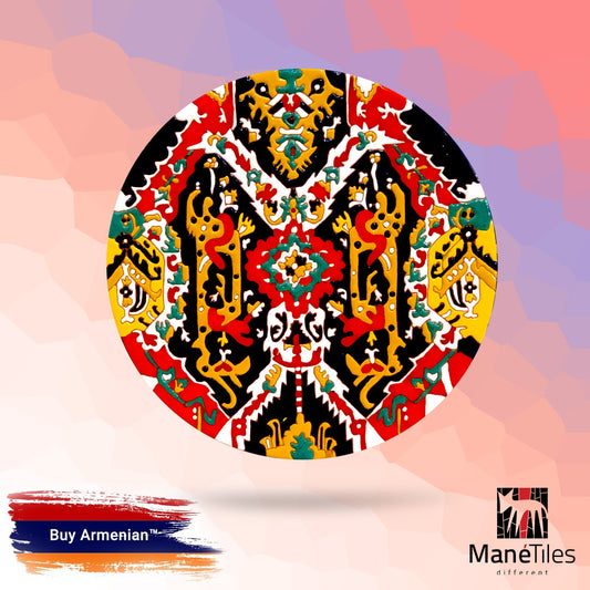 ARMENIAN DECORATIVE CERAMIC CHEESEBOARD