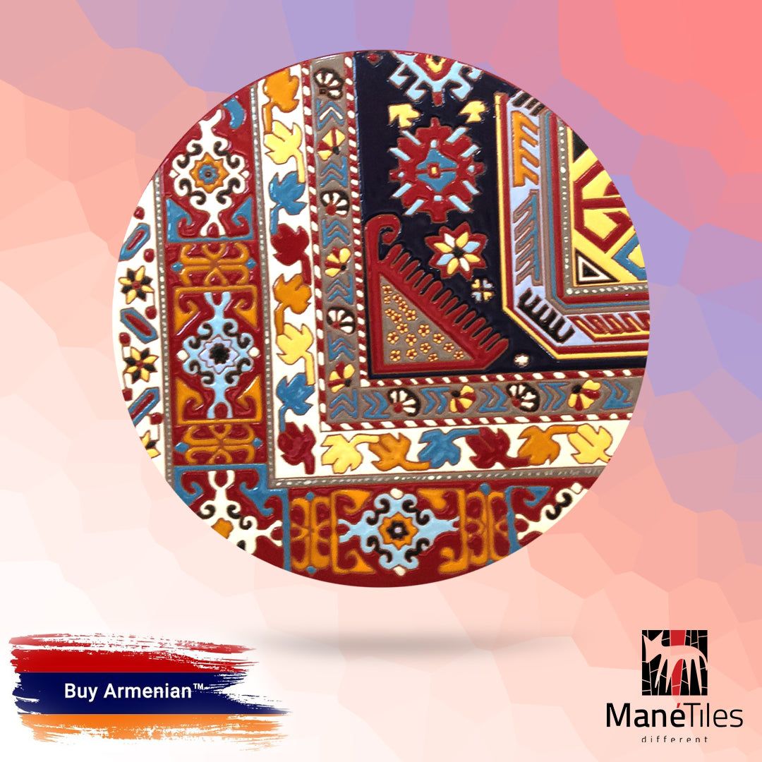 ARMENIAN DECORATIVE CERAMIC CHEESEBOARD