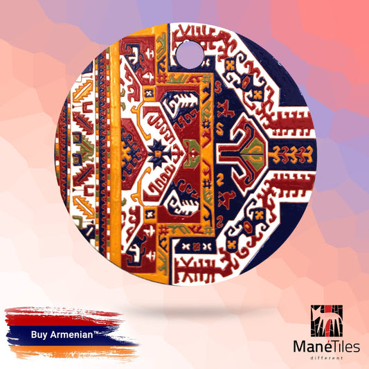 ARMENIAN DECORATIVE CERAMIC CHEESEBOARD