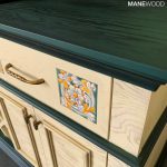 Wooden Ceramic Tile Dresser