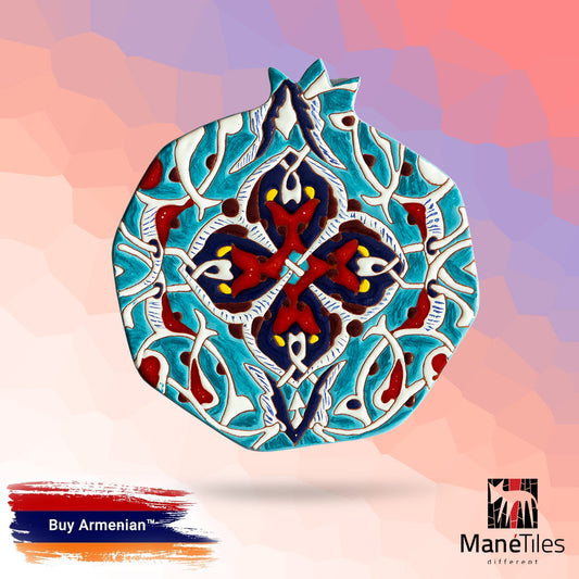 ARMENIAN DECORATIVE CERAMIC CHEESEBOARD