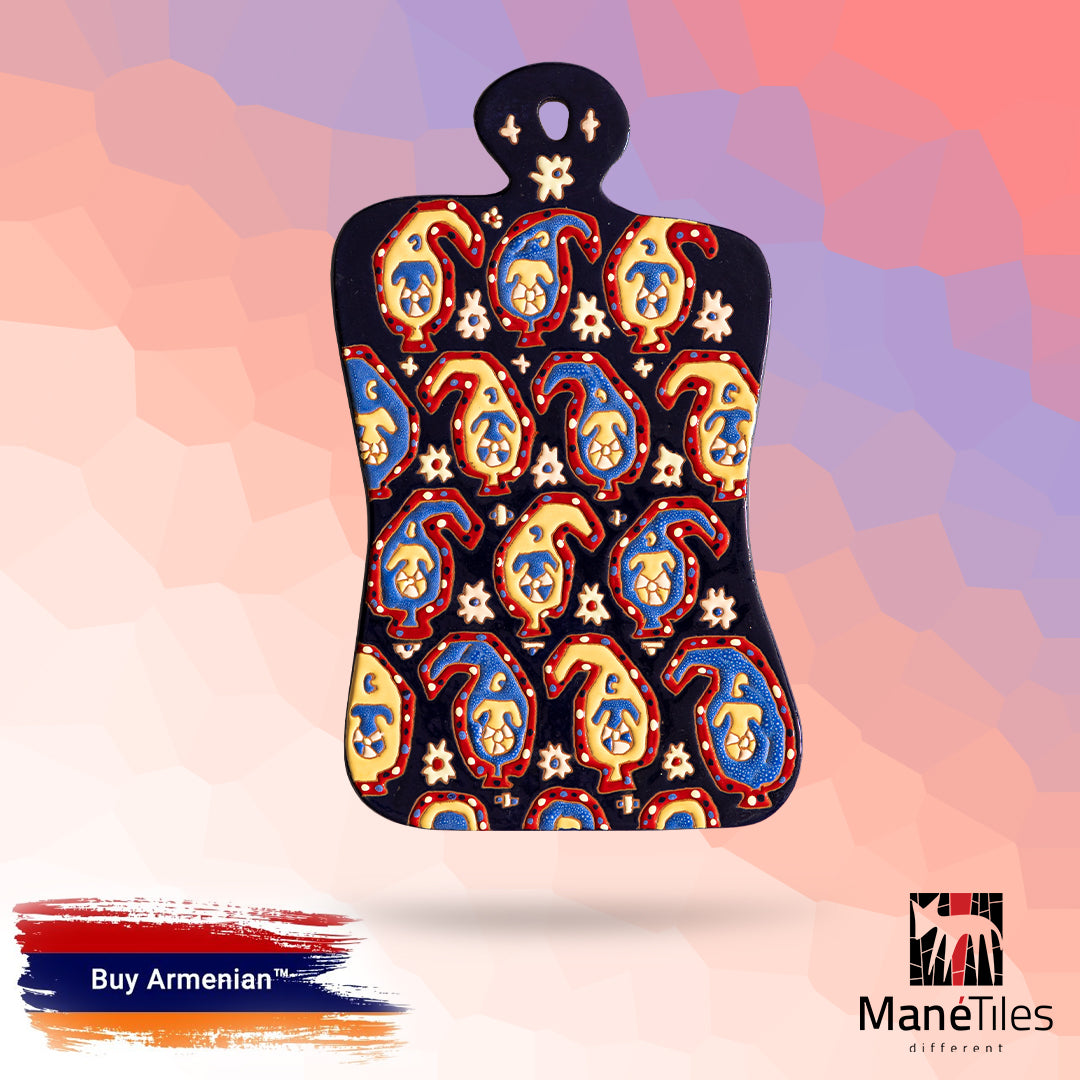 ARMENIAN DECORATIVE CERAMIC CHEESEBOARD