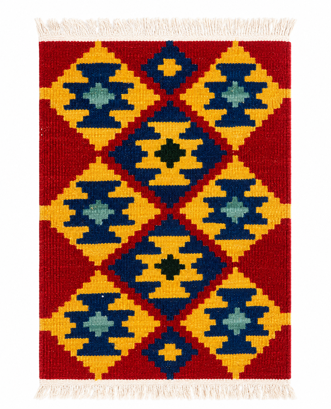 Handmade Armenian Decorative Rug – Traditional Armenian Carpet, 22 x 16 Inches, Handwoven Small Accent Rug, Artisan Home Décor
