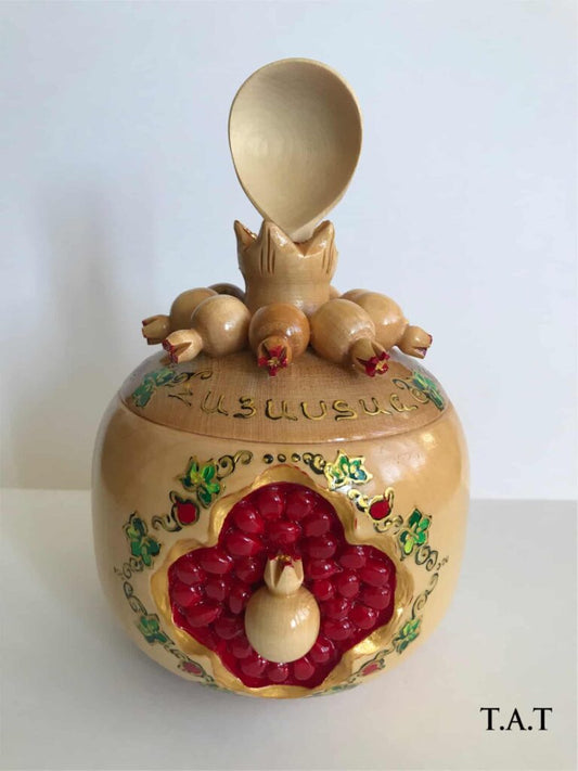 "Pomegranate" Sugar, Honey Jar