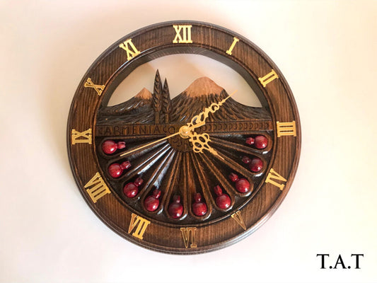"Ararat" Wooden Wall Clock Small