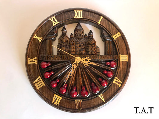 "Saint Etchmiadzin" Wooden Wall Clock