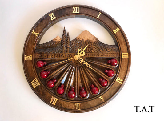 "Ararat" Wooden Wall Clock Medium