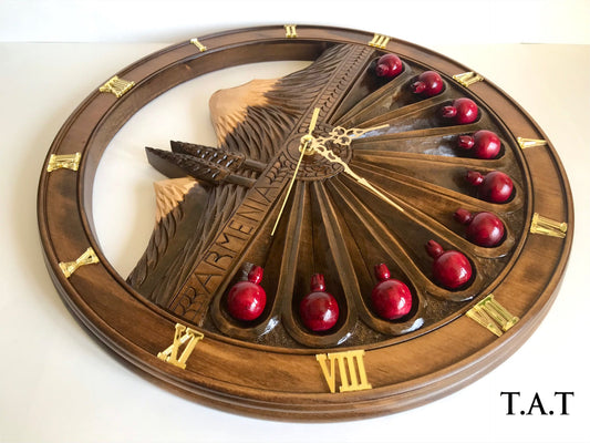 "Ararat"  Wooden Wall Clock Large