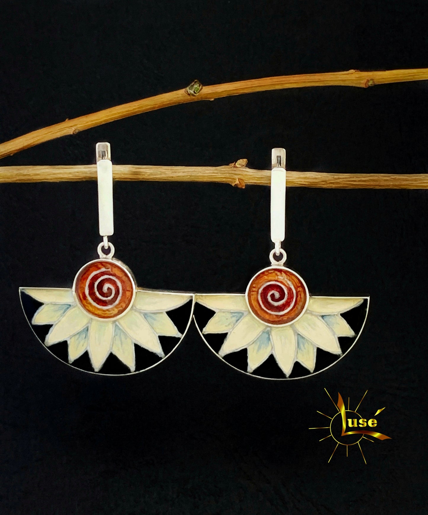 "Daisies" Silver Earrings