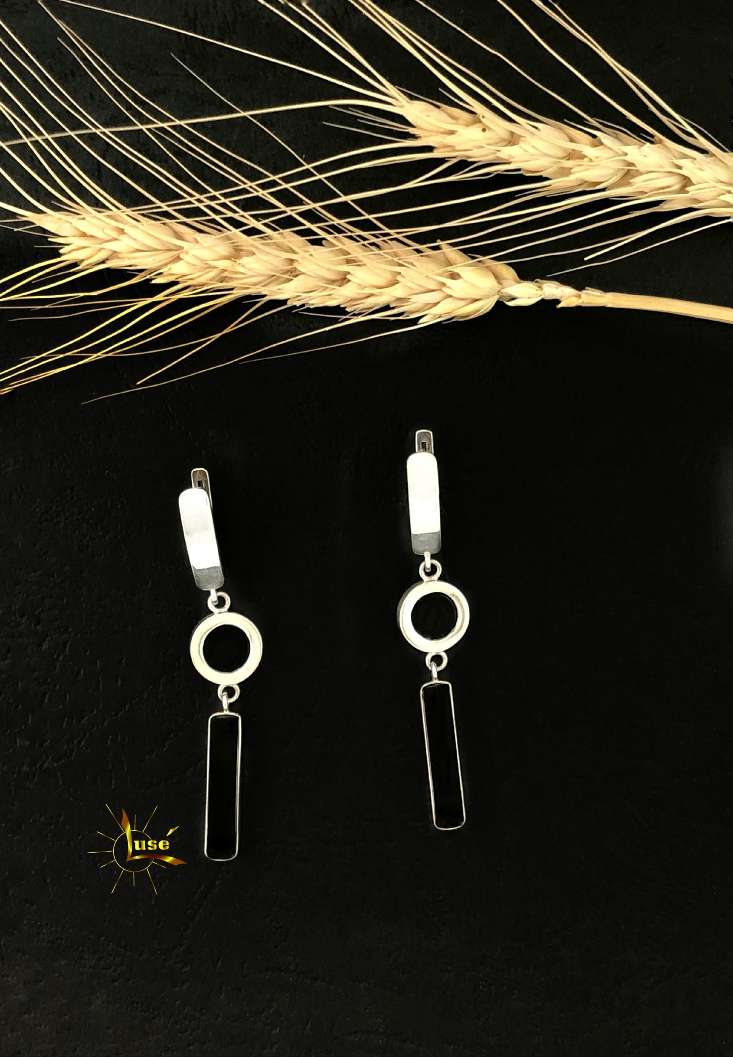 Onyx Silver Jewelry Set