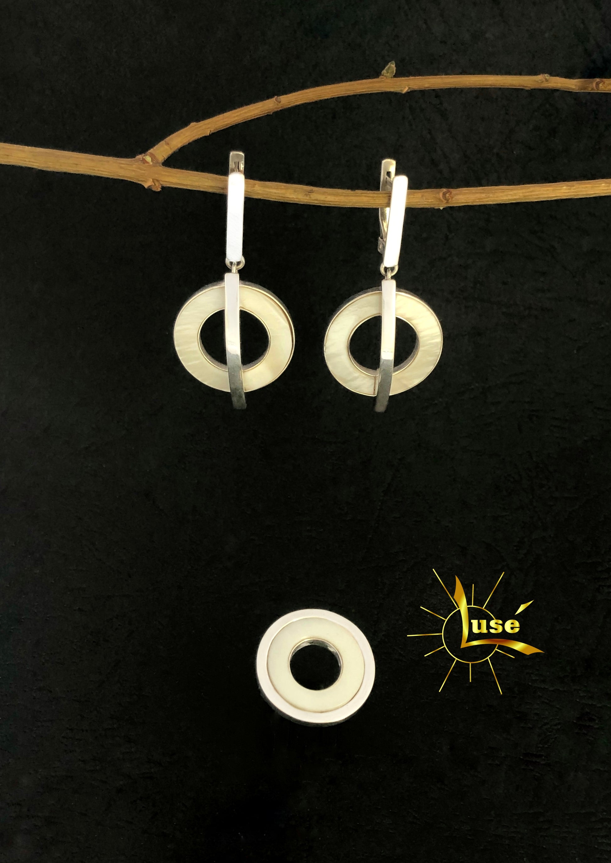 Nacre Silver Jewelry Set