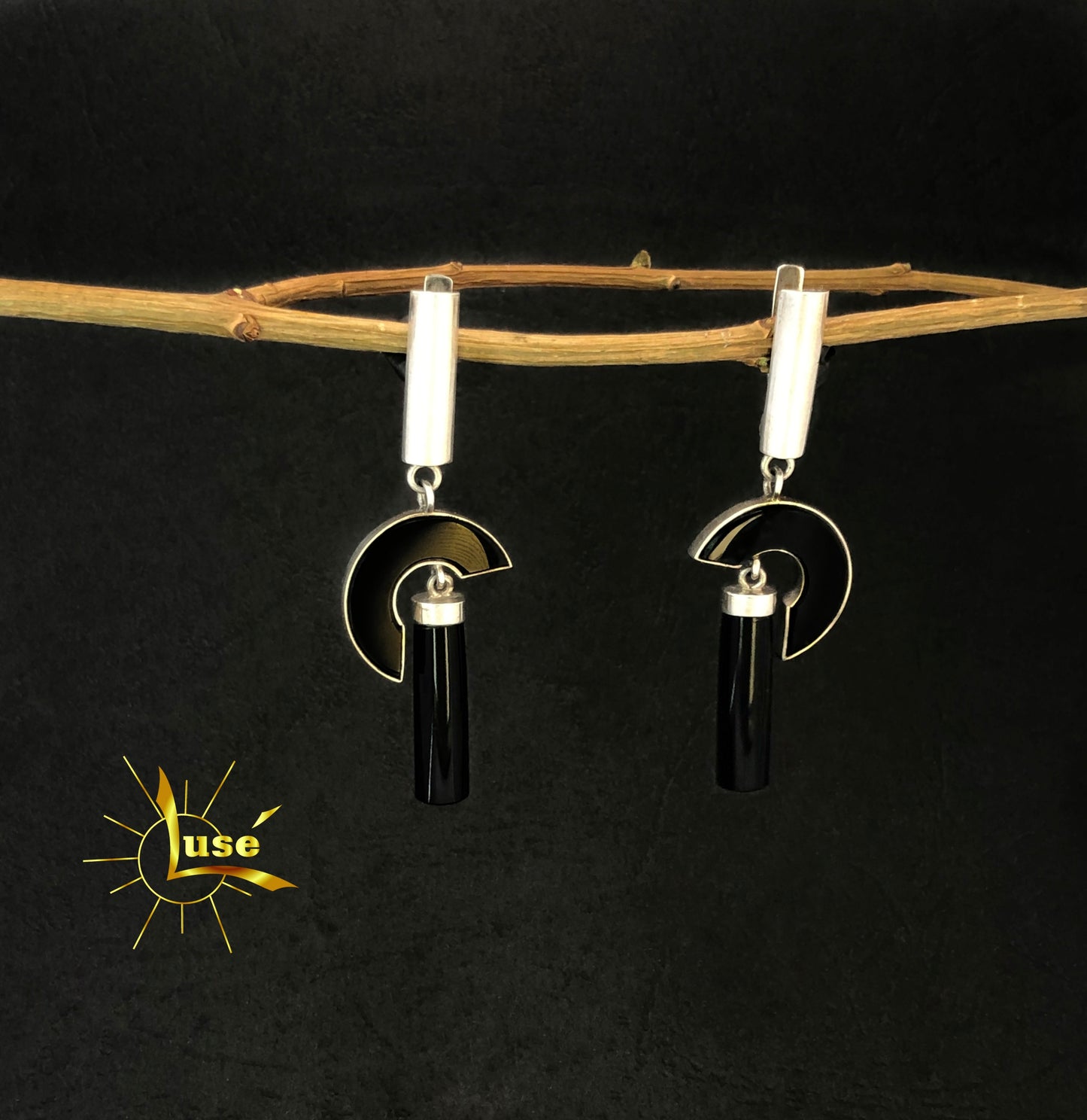 Onyx Silver Jewelry Set