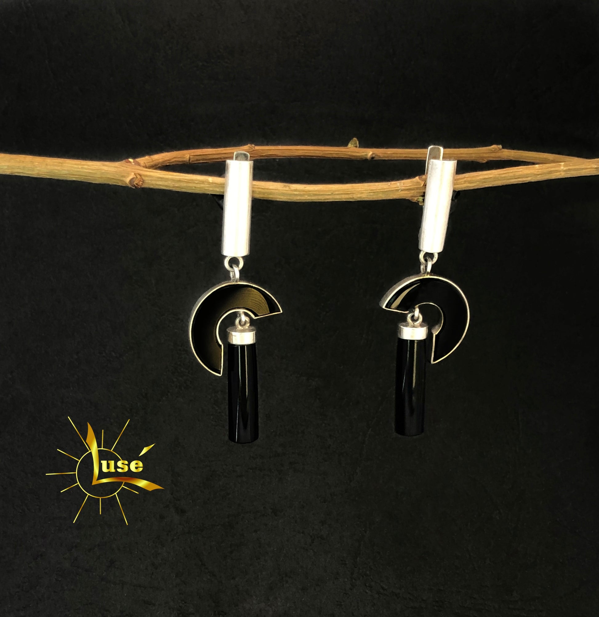 Onyx Silver Jewelry Set