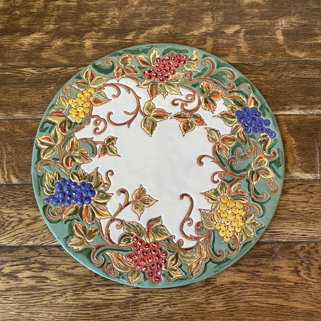 Armenian Decorative Ceramic Cheeseboard