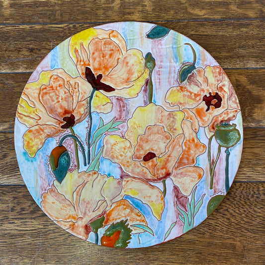 Armenian Decorative Ceramic Cheeseboard