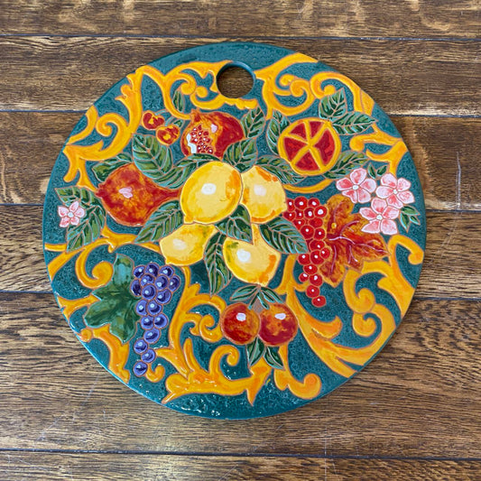 Armenian Decorative Ceramic Cheeseboard