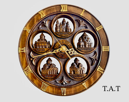Wall Clock “5 Churches”