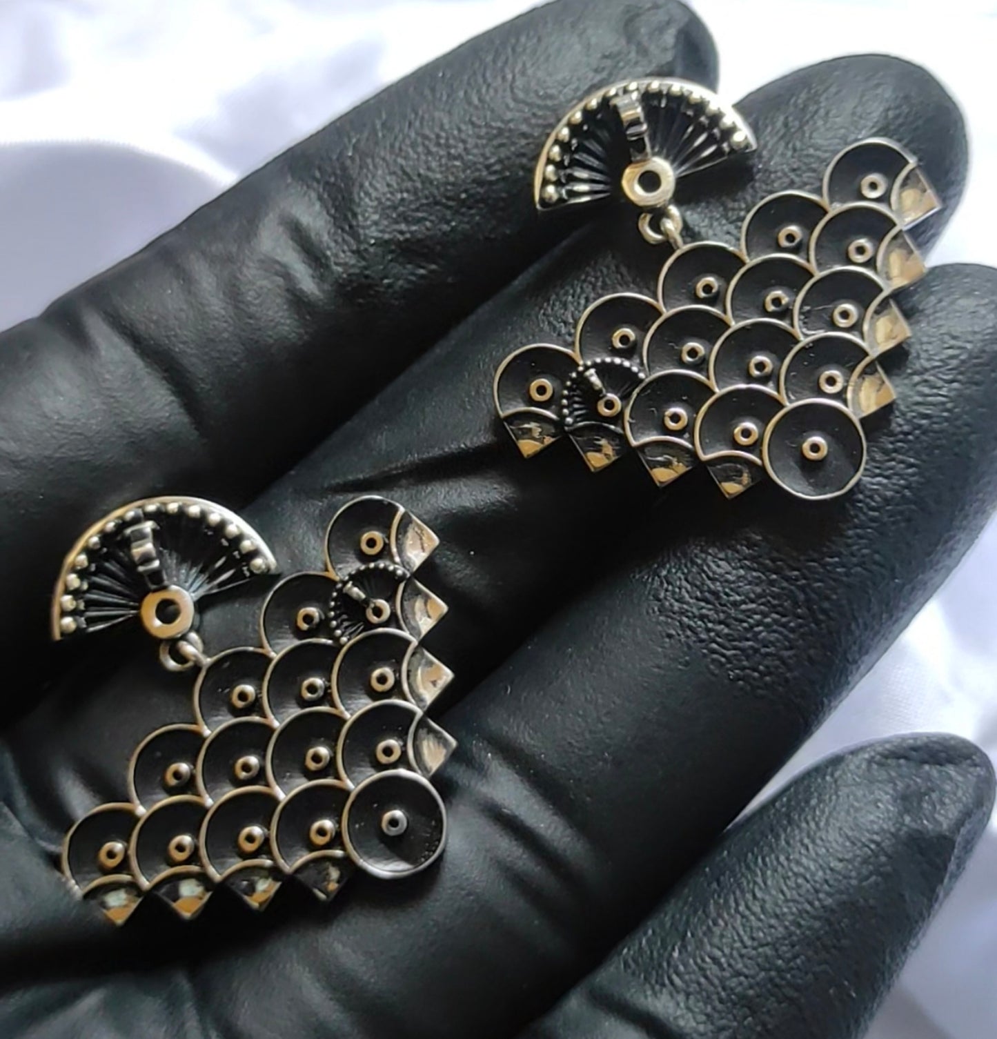 Silver earrings “Cascade”, inspired by one of Yerevan’s most beautiful landmarks.