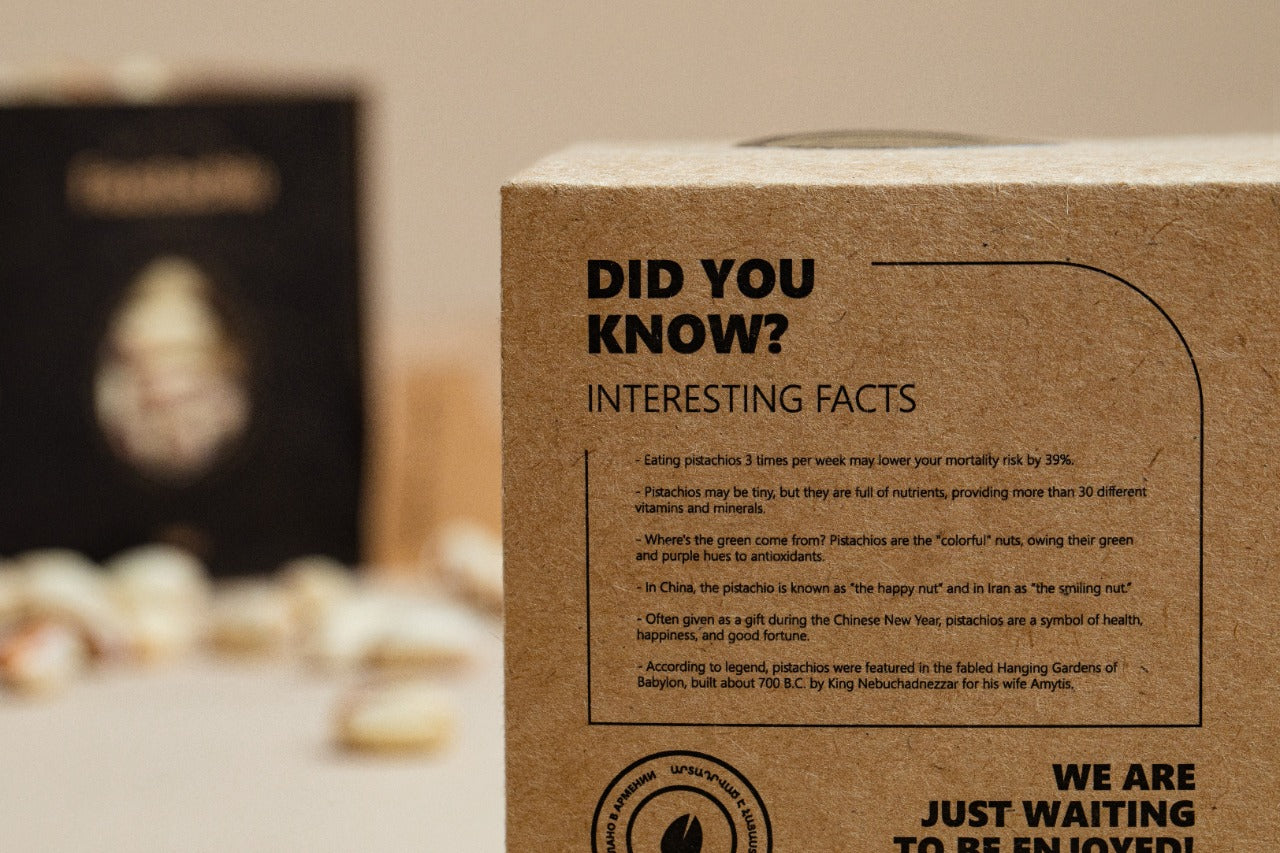 PISTACHIO SALTED ROASTED GROWN IN SYUNIK,ARMENIA