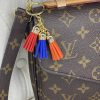 Armenian Flag Suede Leather Keychain
