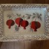 Armenian Pomegranates Silver Plated Tray