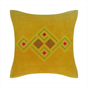 A Square Pillow with Embroidered Ornaments “Marash” By Misma