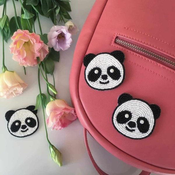 "Panda" Brooch