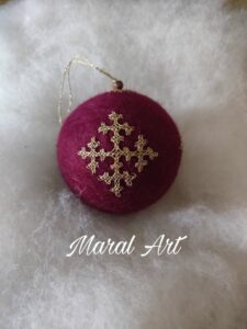 christmas ornament.Marash embroidery