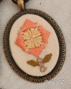 Aintab embroidery,handmade necklace