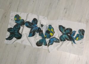 Silk Scarf Butterflies (0014)